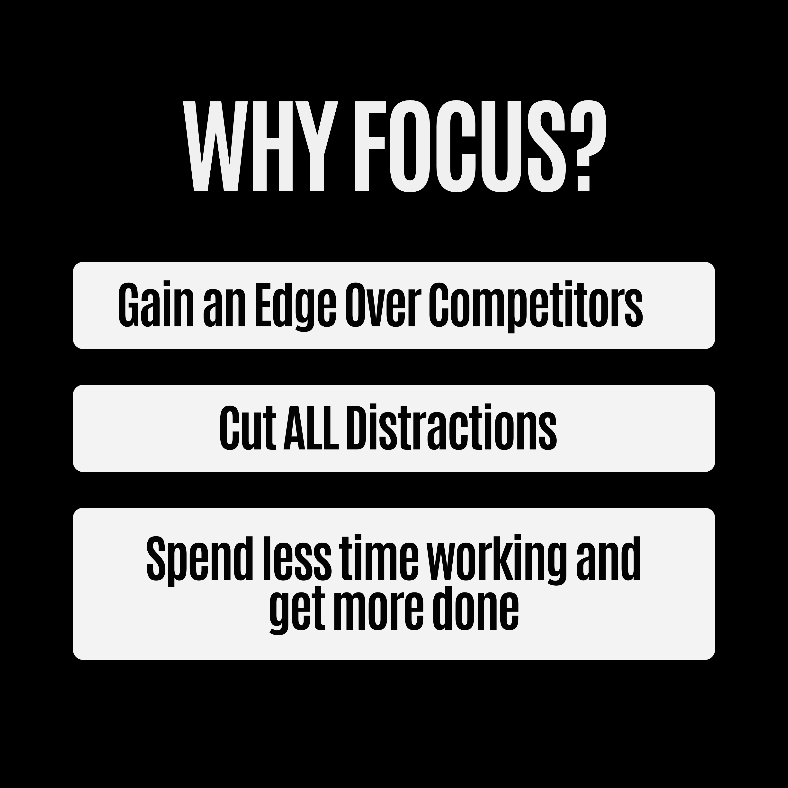 Focus Like a Millionaire