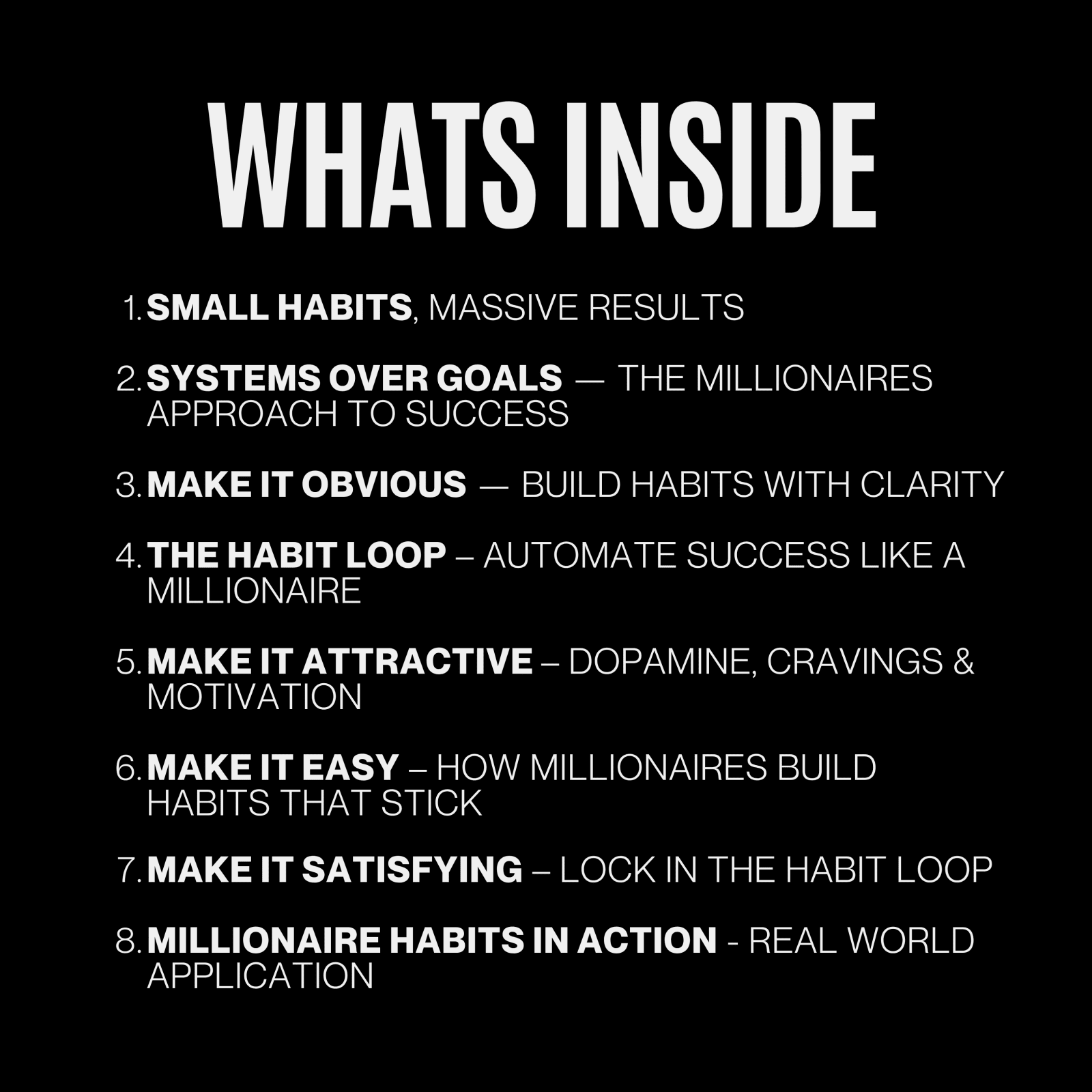 Build Habits Like a Millionaire - The Successful Man Journal