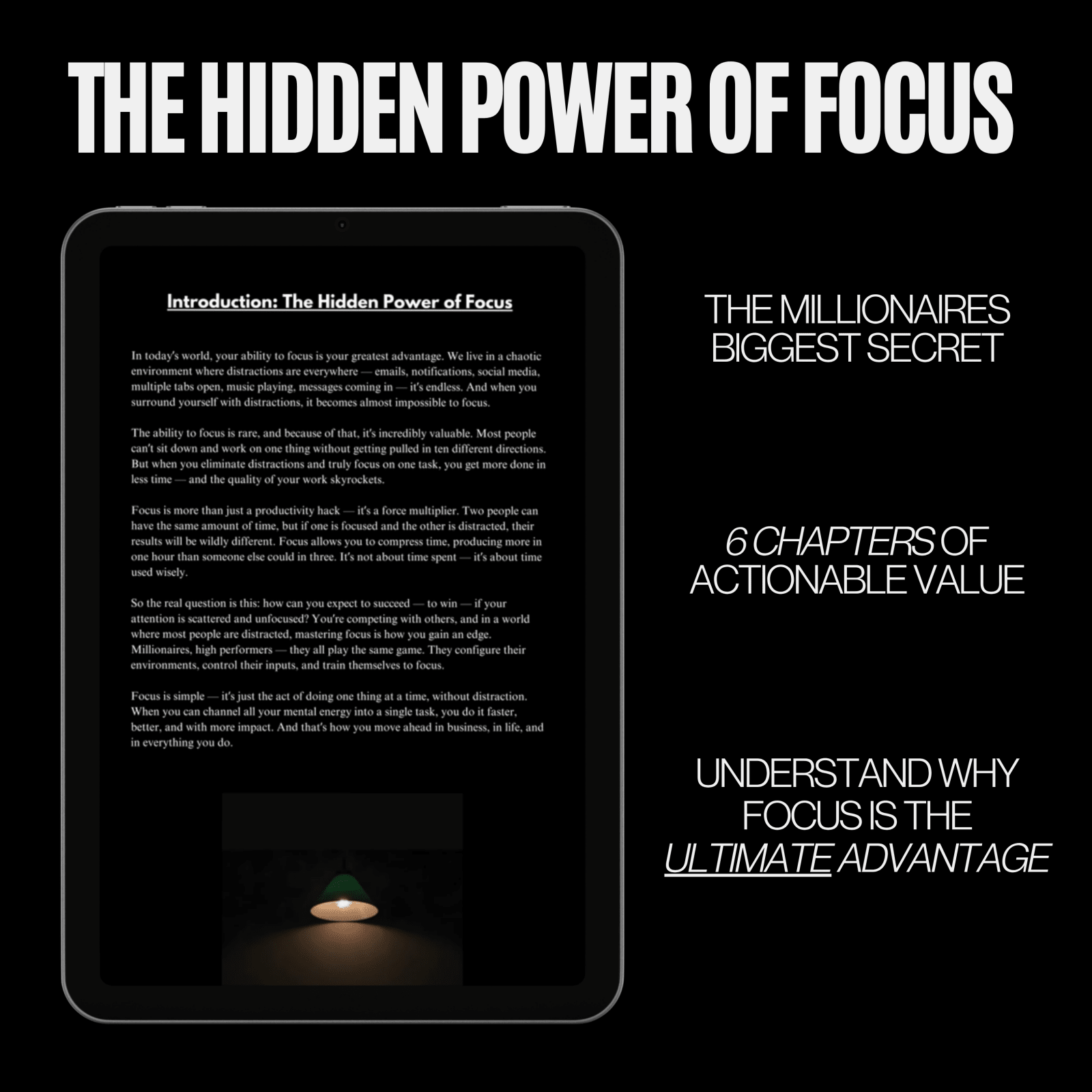 Focus Like a Millionaire - The Successful Man Journal