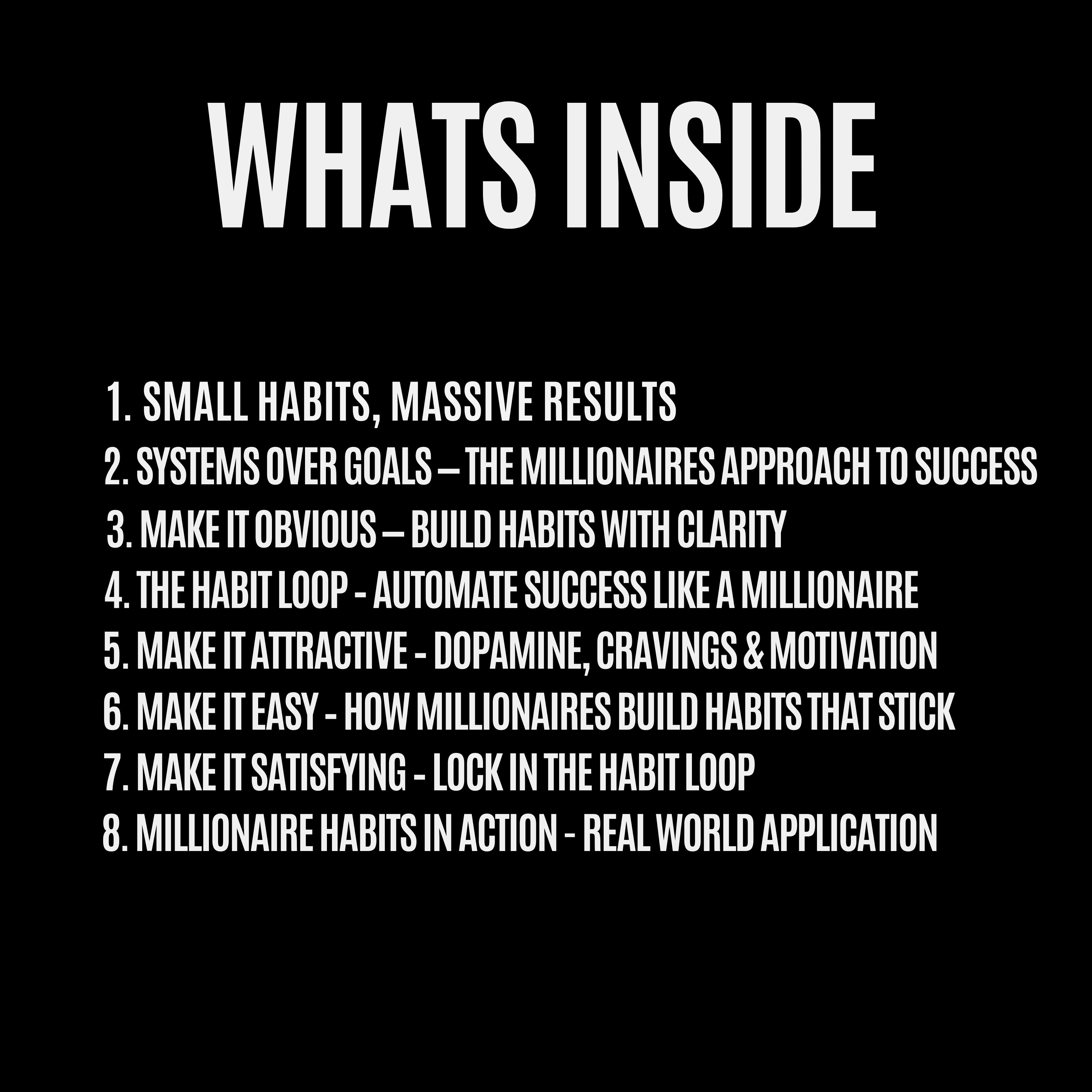 Build Habits Like a Millionaire