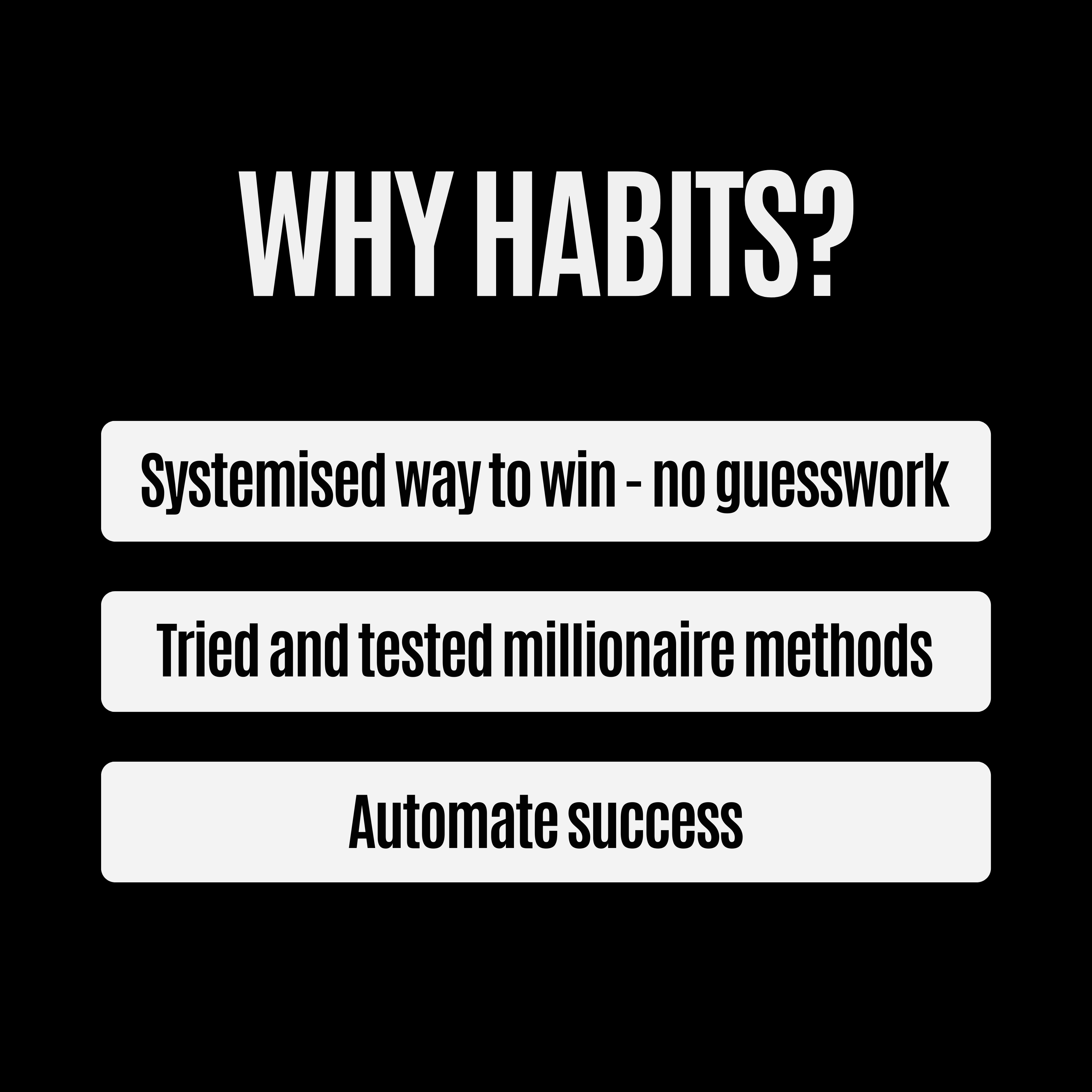 Build Habits Like a Millionaire