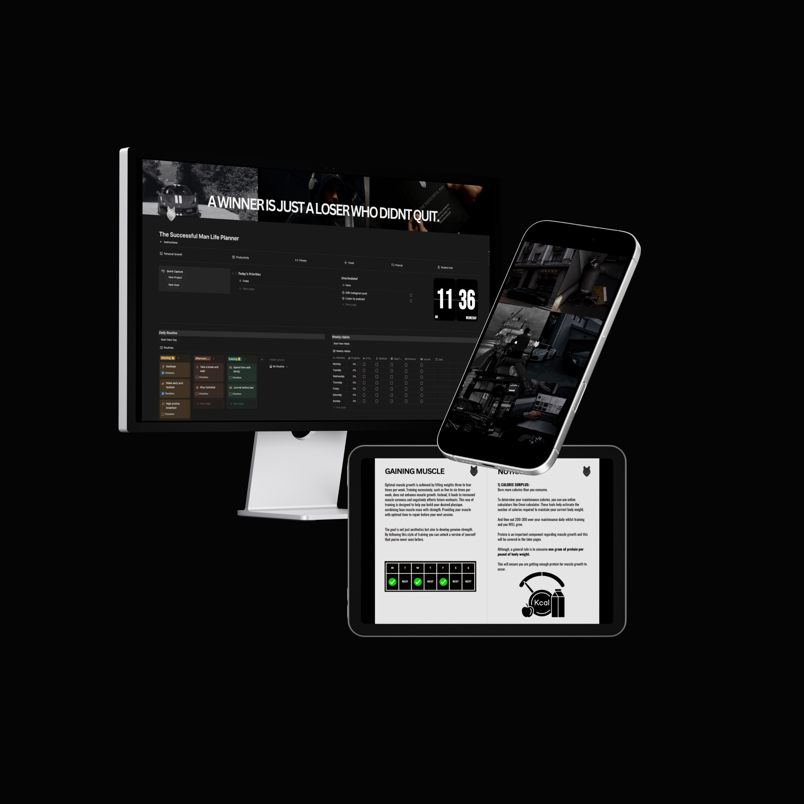 Free Gifts (Online Planner, Wallpaper, Workout Guide)