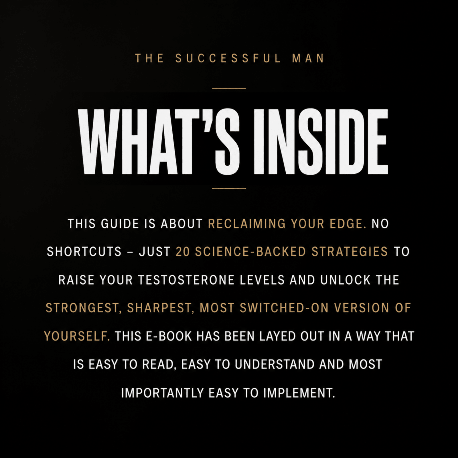 Accelerated Guide to Boosting Testosterone - The Successful Man Journal
